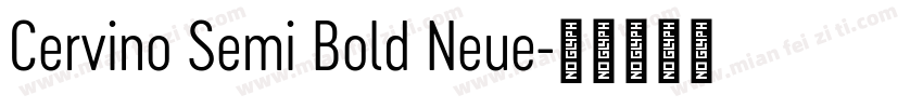 Cervino Semi Bold Neue字体转换